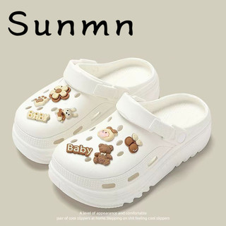 Mặc Bên Ngoài Hoạt Hình Dễ Thương Shit-stepping Nhà Chống Trơn Trượt Đi Biển Ngón Chân Dép Sinh Viên Ký Túc Xá Lỗ