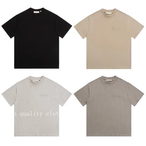Chất Lượng Cao Chất Lượng Cao Essentials Sợ Chúa Thêu Chữ FOG Phù Hợp Với Sản Phẩm Mới Áo Thun Tay Ngắn