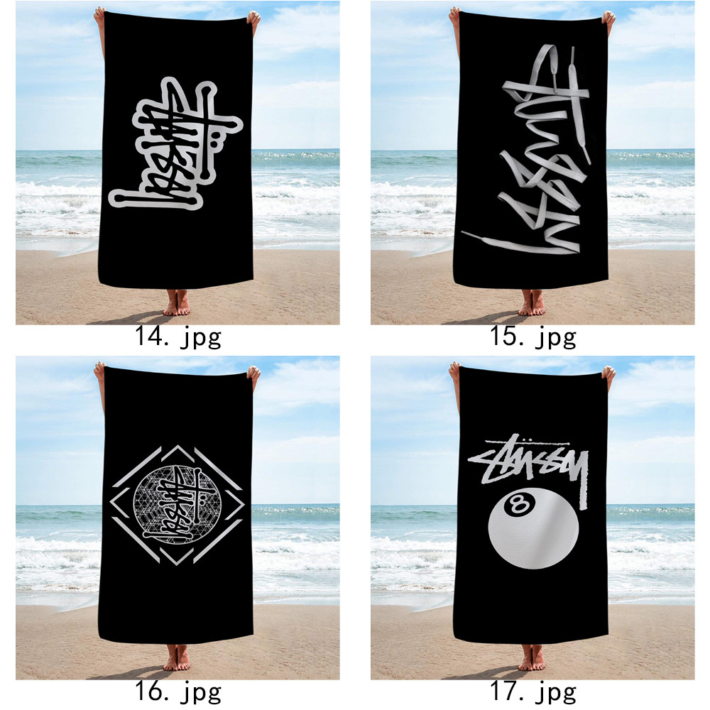 Khăn tắm vách ngăn Art Stussy Logo, Khăn tắm bể bơi đi biển, Quà tặng kỷ niệm sinh nhật