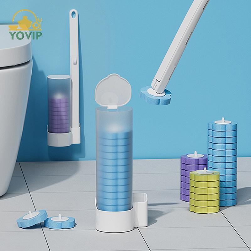 YOVIP 18 / 36 Chiếc Bàn Chải Vệ Sinh Dùng Một Lần Thay Thế Vệ Sinh Bộ Bát Làm Sạch Bàn Chải Wc Dụng Cụ Phụ Kiện VN