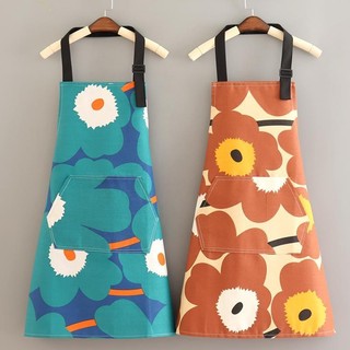 Bếp Canvas Tạp Dề Nấu Ăn Hộ Gia Đình Đơn Giản Phong Cách Nhật Bản Eo Nam Nữ Chống Mài Mòn Không Tay Thoáng Khí Làm Việc Vải / IEOHD
