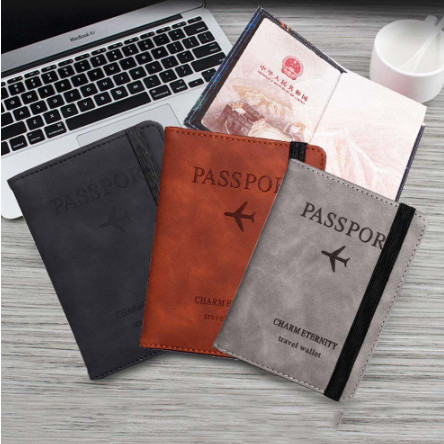 Ví Đựng Passport Da PU Cao Cấp – Bao Hộ Chiếu Du Lịch Sang Trọng, Tiện Dụng