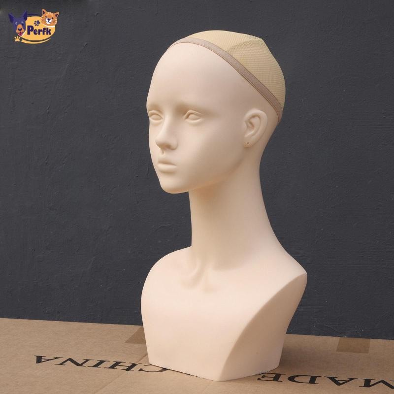 Đầu Mannequin Có Vai Nữ Đầu Giá Đỡ Sống Động Như Thật Tóc Giả Đầu Mannequin Cho Tóc Giả Trang Sức Trưng Bày Tiệm Cắt Tóc