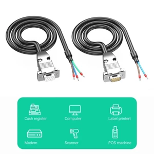 Treeling RS232 Kết Nối Cáp Với Thiết Bị Đầu Cuối DB9port Nam Nữ Cổng Nhựa Nhiều Chiều Dài Hoàn Hảo Cho Bộ Định Tuyến Swi