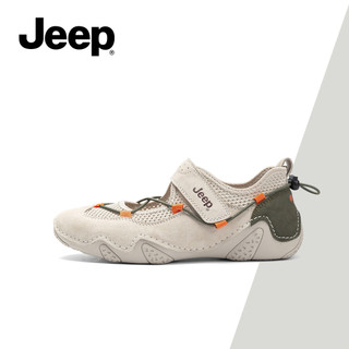 Xăng đan Nữ Mary Jane Jeep - Thoáng Khí, Phong Cách Thể Thao Mùa Hè Mới, Đế Mềm, Giày Đế Rộng Tối Giản