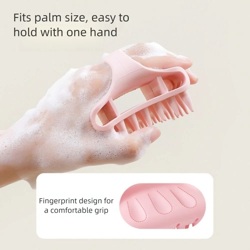Bàn chải chăm sóc tóc và dầu gội bằng silicon Bàn chải Massage và làm sạch da đầu đa chức năng