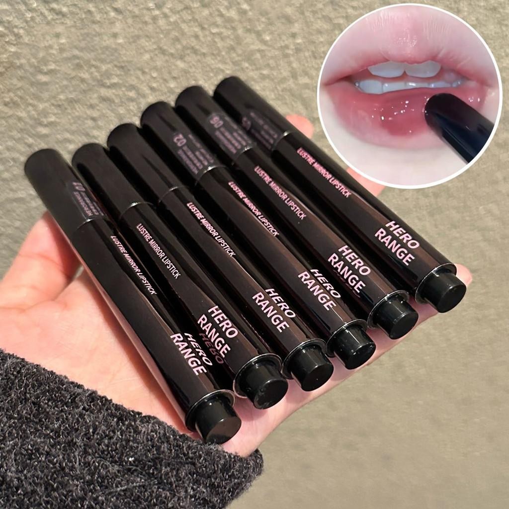 Herorange Black Tube Push-on Solid Lip Jelly Dưỡng ẩm Son môi lâu trôi ...