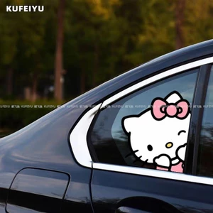 Miếng Dán Xe Dễ Thương hellokitty Sáng Tạo Hoạt Hình Dán Xe Ô Tô Xe Máy Điện Trang Trí Thân Xe Miếng Dán Chống Thấm Nước