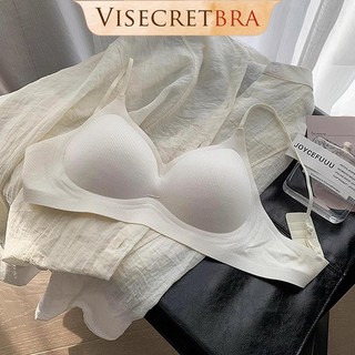 VN250754 Áo Lót Nữ Áo Bra Nữ Không Viền Mềm Mại Cúp Ôm Qủa Chống Xệ Nâng Đỡ Hoạt Tiết Trơn