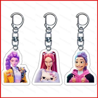 GC9 K-Pop Demon Hunters Móc Khóa JINU Acrylic Mặt Dây Chuyền ZOEY Hoạt Hình Túi Phụ Kiện KPOP Ngôi Sao Ngoại Vi CG9