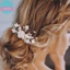 Sund Cô Dâu Cưới Phụ Kiện Tóc Hoa Sáng Bóng Kim Cương Giả Lược Tóc Barrette Trang Sức Sang Trọng Nữ Mũ Đội Đầu VN