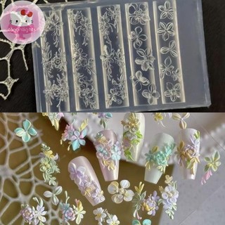 Moonlights 3D Trái Cây Khuôn Làm Móng Tay Silicon Hoa Ngọt Cánh Hoa DIY Thiết Kế Làm Móng Mẫu Khắc Móng Tay Nghệ Thuật Stencil Mềm Dập Khuôn Dụng Cụ EN