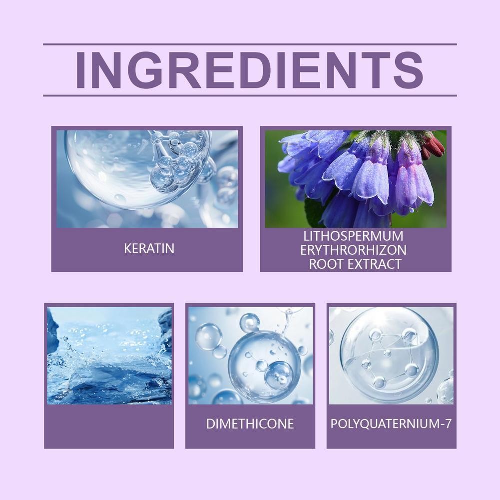 100ml Tím Dưỡng Ẩm Chống Vàng Tóc Sâu Mặt nạ Nourishin Tóc Tím Mặt nạ U3o2