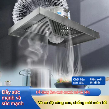 phòng bếp Quạt Thông Gió Hút Mùi ，Chất liệu thép không gỉ Lực Mạnh Hút Mùi Thông ，máy hút mùi nhà bếp + 3m ống
