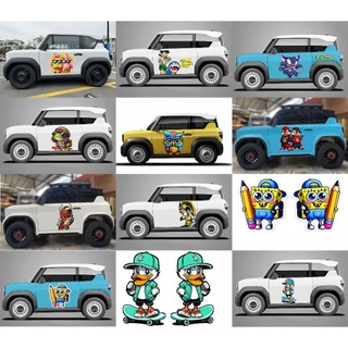 Tổng hợp mẫu Tem xe VF3, tem dán sườn xe VF3, tem xe vinfast, xe điện nhiều mẫu, tem xe winfast 3 chỗ ngồi