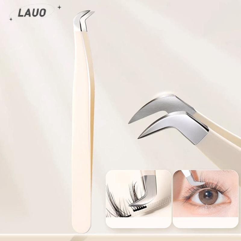 Kẹp nối mi Springevenstar Kẹp nối dài bằng thép không gỉ Siêu cứng Nhíp có độ chính xác cao có đầu sợi Dụng cụ trang điểm Springevenstar