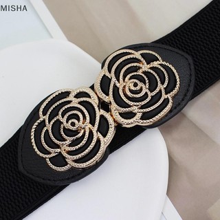 Misa Retro Hình Hoa Khóa Rộng Co Giãn Thắt Lưng Cho Nữ Váy Thắt Lưng Quần Áo Phụ Kiện Trang Trí Tiệc