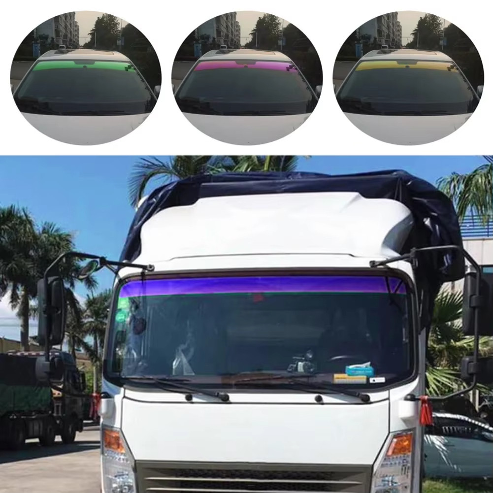 Phim cách nhiệt, chống chói xe tải, xe du lịch khổ 20cm màu tím bạc