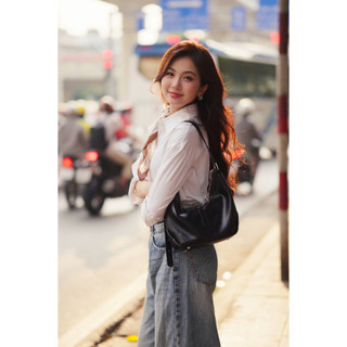 Áo sơ mi LA488  dáng rộng tay dài cổ bản to năng động