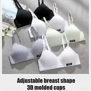 『 Brelira 』 Áo ngực nâng ngực không dây Cotton mỏng chống chảy xệ Ngực nhỏ tập hợp nhẹ Đồ lót nữ Áo ngực bé gái