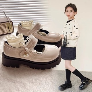 Bé Gái Da Đen Cho Tiệc Cưới Trường Khai trương Thời Trang Đồng Phục Phong Cách Trẻ Em Mary Janes Với Ngọc Trai Công Chúa