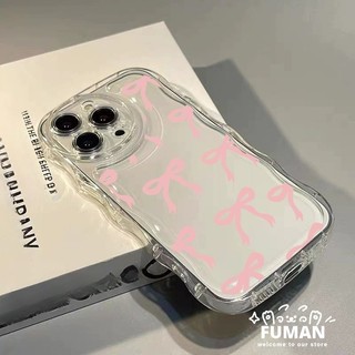 Ins Style Màu Hồng Xanh Nơ Ốp Lưng Điện Thoại Redmi Note 14 13 12 Pro Plus Turbo 11 Pro Plus 11S 11T 10 Pro 10T 9T Turbo 4 Pro 3 A4 A3 Pro 10A 9 9C 5G 4G Sóng Trong Suốt Mềm Vỏ chống sốc