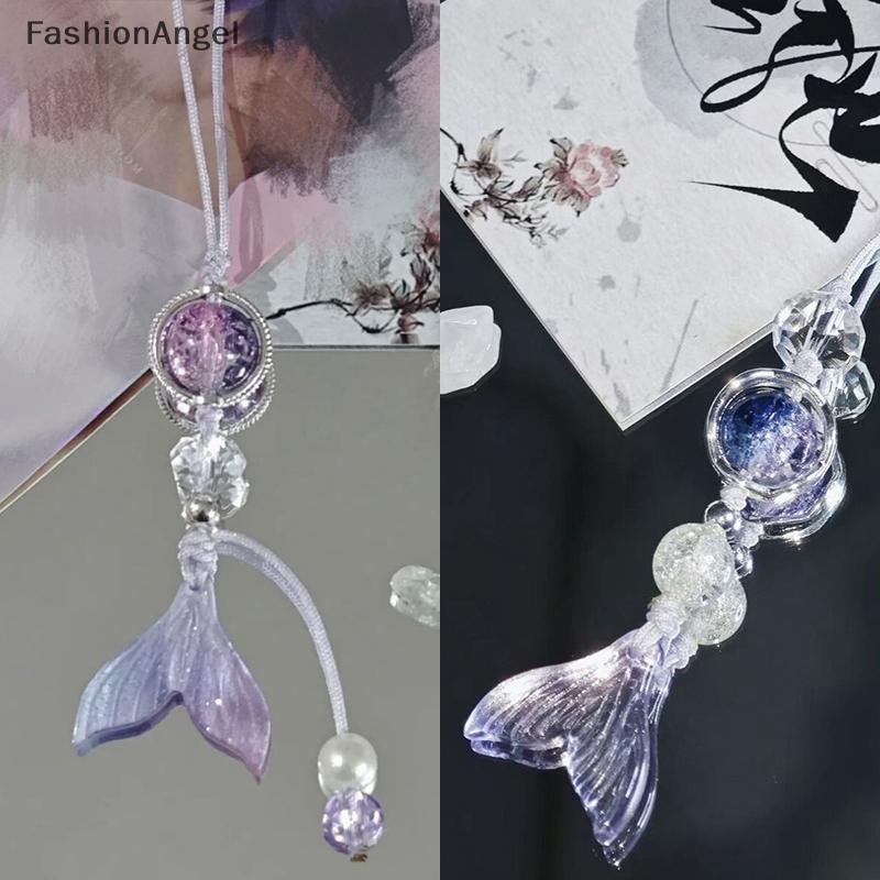 FashionAngel Trò Chơi Tình Yêu Và Không Gian Sâu Rafayel Cosplay Cặp Đôi Dây Xích Điện Thoại Đuôi Cá Mặt Dây Chuyền Móc Khóa Túi Trang Sức Chống Đỡ Phụ Kiện Quà Tặng VN
