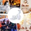 QEARY Halloween Mèo Đen Tượng, Handmade Dễ Thương Co Giãn Hình Mèo, Động Vật Ma Quái Phát Sáng Trong Bóng Tối Trắng Độc Đáo Halloween Áo Khoác Ma Trang Trí Tiệc