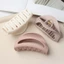Kẹp Cá Mập Silicon JUNYUE88US, Vuốt Tóc Nhựa Co Giãn Phong Cách Hàn Quốc An Toàn, Mũ Đơn Giản Thời Trang Chống Thấm Nước Hình Bán Lôn Móng Vuốt Tóc
