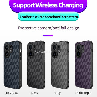 VivoV60 Họa tiết sợi Carbon mờ Vỏ điện thoại sạc không dây từ tính mềm mại cho Vivo V60 V50 Lite V60Lite 4G 5G Vỏ TPU Ốp lưng bảo vệ ống kính máy ảnh Ốp lưng chống sốc
