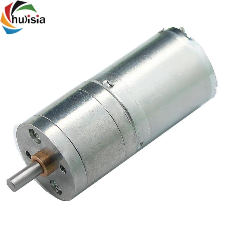 chulisia Động cơ giảm tốc DC 6V 130RPM JGA25-370 Bộ giảm tốc bánh răng thu nhỏ cho Robot