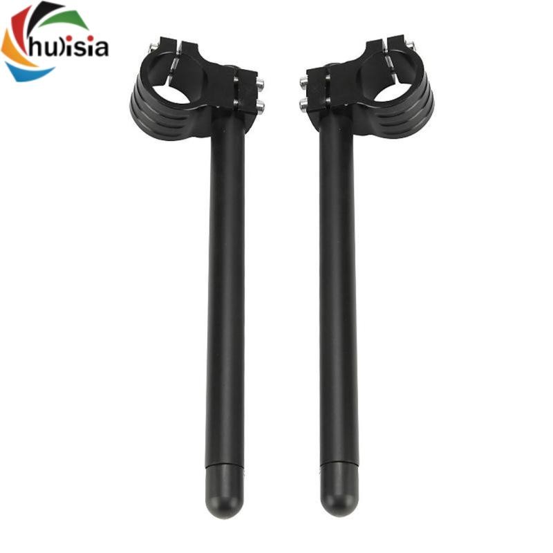 chulisia Thay thế xe máy ATV Clip-on Racing Grip Tay cầm bằng nhôm 31mm Đen