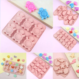 Khuôn Silicon Thỏ, Rùa, Cá, Mèo, Hoa, Nơ, Chân, Gấu Nhiều Hình Dễ Thương Làm Rau Câu, Pudding, Panna Cotta , Kẹo dẻo