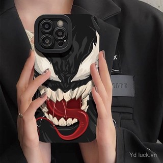 Ốp Điện Thoại Niche Graffiti Sáng Tạo Độc Đáo Tấn Công Venom Thích Hợp Cho iPhone 16plus 15 14promax 13 12pro x 16pro 15pro 14 13pro 12promax 7plus Ốp Chống Va Đập
