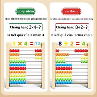 【BabyJoy】Bảng Tính Toán Học Thông Minh Bằng Gỗ,Bàn Tính Gỗ Thông Minh Học Toán Cho Bé,Đồ chơi trí tuệ
