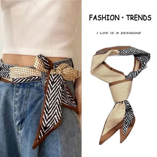 Dải Dài Khăn Lụa Nhỏ Hạt Điều Đầu Phù Hợp Với Cao Cấp Mỏng Phong Cách Xuân Thu Phong Cách Phù Hợp Với Áo Sơ Mi Ruy Băng Phong Cách Tóc Streamer
