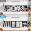 Bộ 4 gói CHEESELY Sắp xếp tủ quần áo, Hộp lưu trữ có thể gập lại tiết kiệm không gian, Bộ đồ gia dụng Ngăn kéo không dệt đa năng Văn phòng
