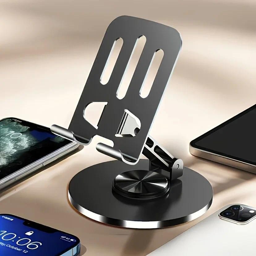 Bàn xoay 360 độ Bàn kim loại gắn sắt Bàn máy tính bảng có thể điều chỉnh Giá đỡ điện thoại di động Khả năng tương thích đa năng cho thiết bị di động