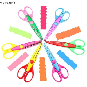 MYPANDA 6 Cái / bộ Kéo Họa Tiết Sóng Cắt Giấy DIY Dụng Cụ Thủ Công Giấy Thủ Công Thẻ Ảnh Kéo Trẻ Em Quà Tặng Đồ Dùng Văn Phòng.