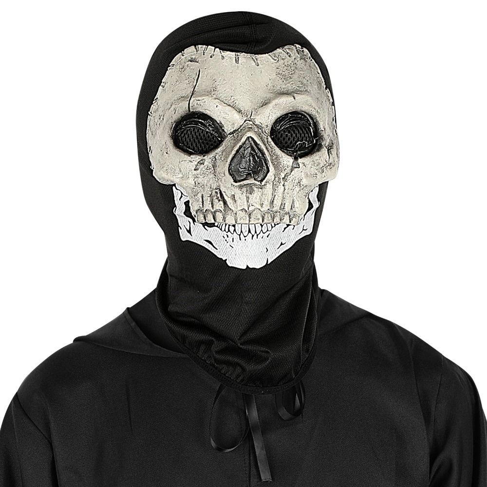 Mặt nạ ma bộ xương toàn mặt Halloween Skull Kinh dị Cosplay