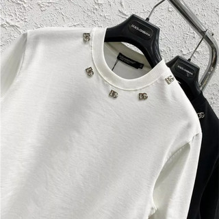 Áo Thun Gắn Tag Cổ DC .Double - Six.. Áo Phông Cotton Dày Dặn Dáng Rộng