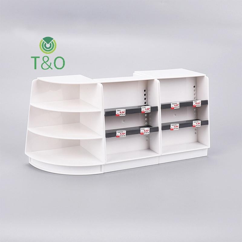 [T & O-t] Nhà búp bê siêu thị thu nhỏ Kệ rỗng Giá trưng bày Giá để đồ Trang trí mô hình [mới]