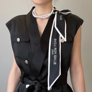 Khăn Lụa Vòng Cổ Phong Cách Hàn Quốc, Thích Hợp Mặc Mùa Hè