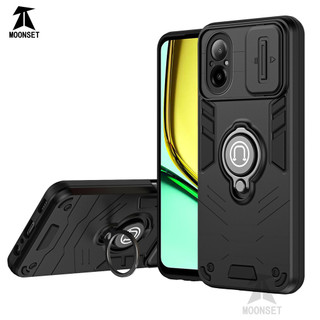 Dành Cho Realme C67 4G Ốp điện thoại Có Chân Đế Giáp Lưng TPU Mềm Edge Bảo Vệ Ống Kính Máy Ảnh Chống Sốc Mỏng Bao