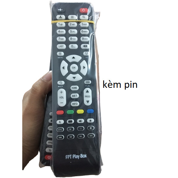tay điều khiển remote từ xa đầu thu FPT Playbox 2017-kèm pin-tay đầu bấm đầu thu FPT Playbox 2017