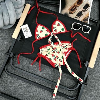 B1-[tomnaukids] Bikini dưa hấu cho bé gái chất thun co giãn thoải mái - Size 9-32Kg