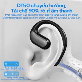 Tai nghe không dây Bluetooth Goojodoq cảm ứng AI Smart OWS Bluetooth 5.4 Hộp sạc kim loại