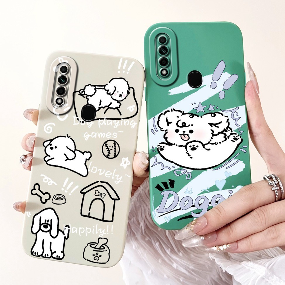 Ốp lưng Oppo A31 2020 CPH2015 Hoa Thẩm Mỹ Mèo Dễ Thương Bé Trai Đen Chống Sốc Oppo A31 Ốp Lưng Điện Thoại CPH20081 CPH2029
