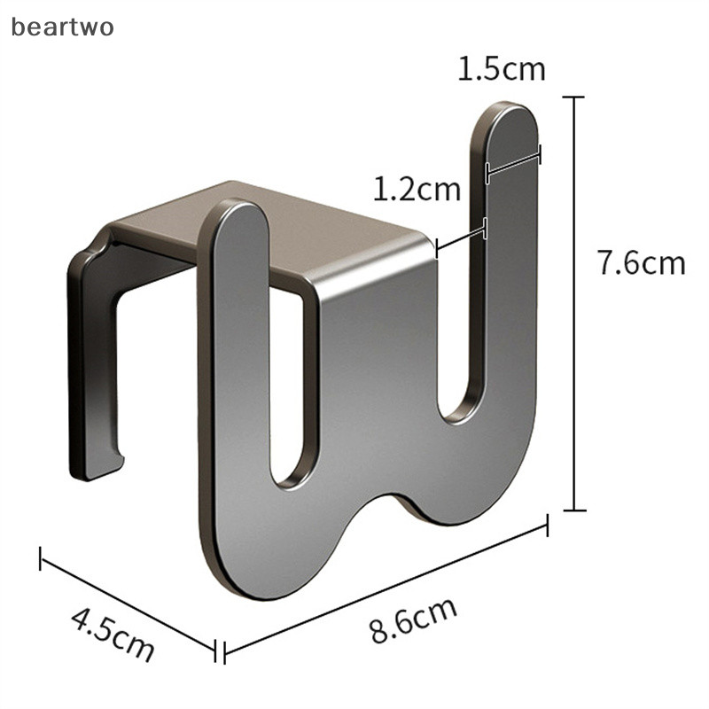 < Beartwo > Giá Dép Phòng Tắm Tự Dính Móc Dép Đơn Giản Giá Thoát Nước Nhà Vệ Sinh Treo Tường Phòng Ngủ Móc Bảo Quản Giá Phơi Giày Đẹp