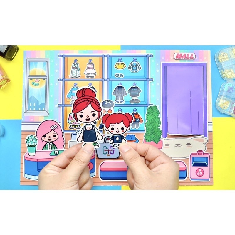 Cửa hàng quần áo của Toca - Búp bê giấy- Size to
